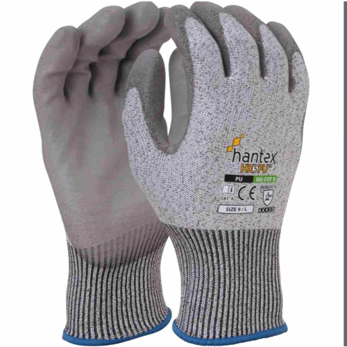 UCI HANTEX HX5 CUT LEVEL D PU GLOVE - L/9