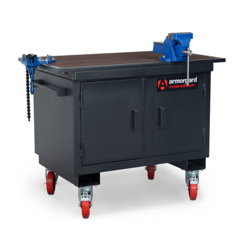 ARMORGARD MOBILE TUFFBENCH WITH VICES FITTED