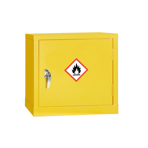 MINI HAZ CAB 1 SHELF 5LTR-YELLOW (457x457x305)