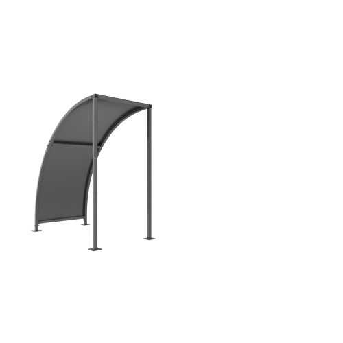 LEYTON CYCLE SHELTER  - 1 METRE - GALVANISED ROOF