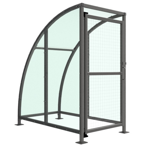 STRATFORD SHELTER WITH MESH GATES - 1 METRE PET G ROOF