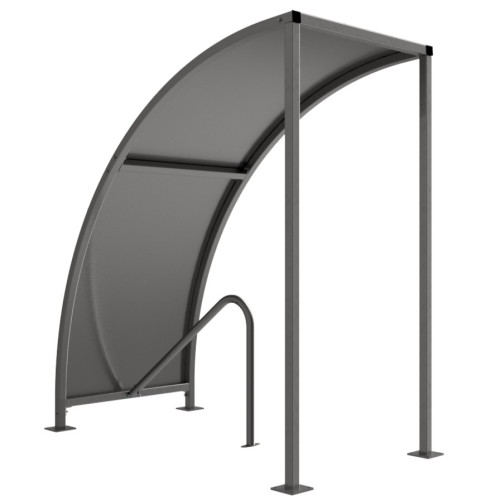 VS1 CYCLE SHELTER - 1 METRE - GALVANISED ROOF