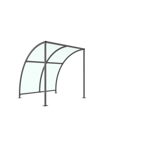 LEYTON CYCLE SHELTER  - 2 METRE - PETG  ROOF