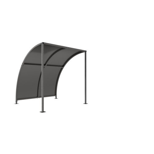 LEYTON CYCLE SHELTER  - 2 METRE - GALVANISED ROOF