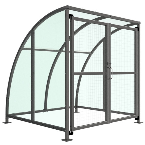 STRATFORD SHELTER WITH MESH GATES - 2 METRE PET G ROOF