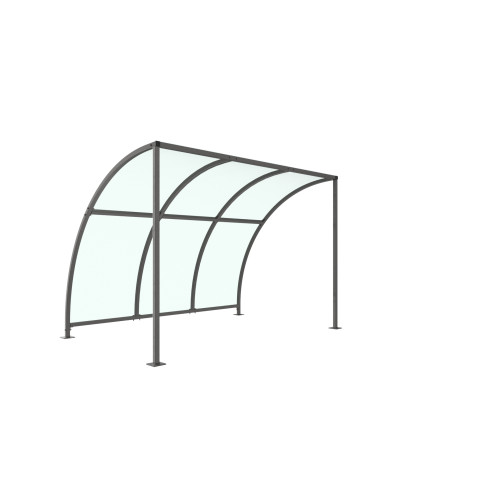LEYTON CYCLE SHELTER - 3 METRE - PETG ROOF