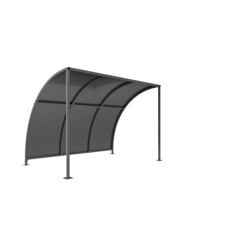 LEYTON CYCLE SHELTER - 3 METRE - GALVANISED ROOF
