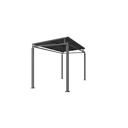 BEDFORD SMOKING/CYCLE SHELTER - 4 METRE - GALVANISED ROOF