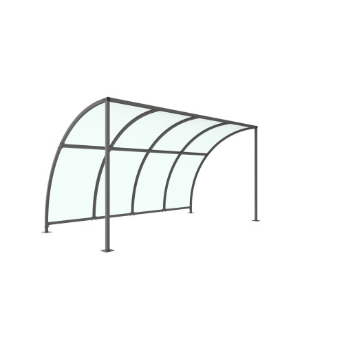 LEYTON CYCLE SHELTER - 4 METRE - PETG ROOF