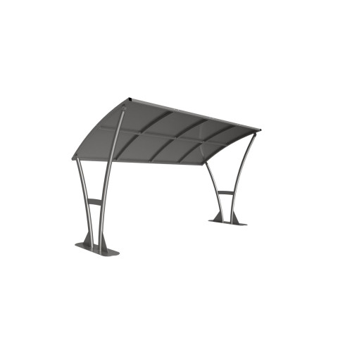NEWTON CYCLE SHELTER - 4 METRE - GALVANISED ROOF