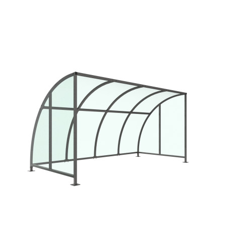 STRATFORD CYCLE SHELTER - 4 METRE - PETG ROOF