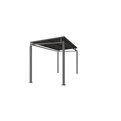 BEDFORD SMOKING/CYCLE SHELTER - 5 METRE - GALVANISED ROOF