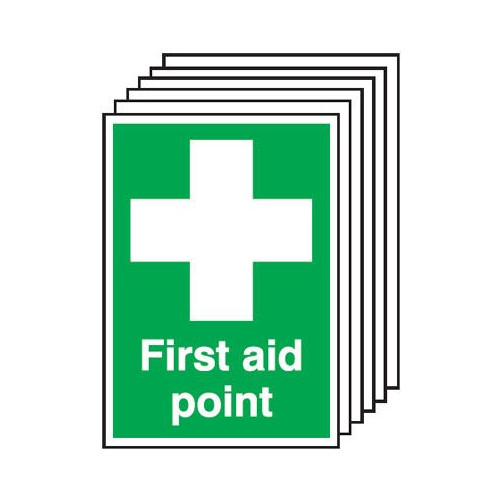 210X148MM FIRST AID POINT - RIGID PK OF 6
