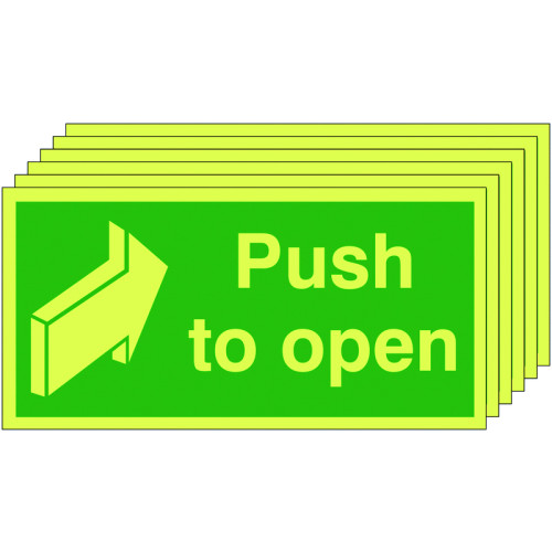 50X100 6 PACK PUSH TO OPEN - NITE GLO RIGID