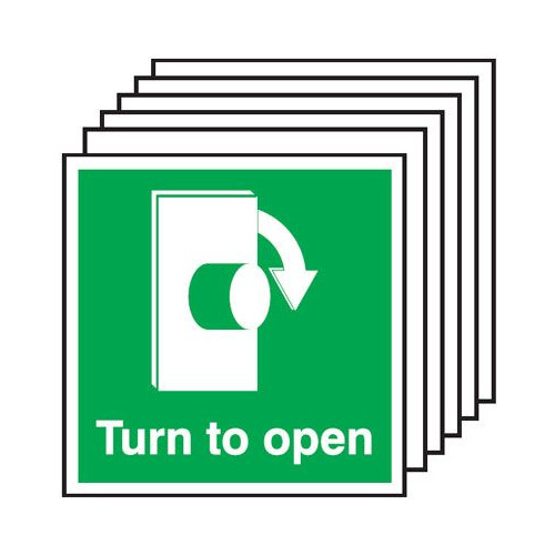 125X125MM TURN TO OPEN CLOCKWISE - RIGID PK OF 6