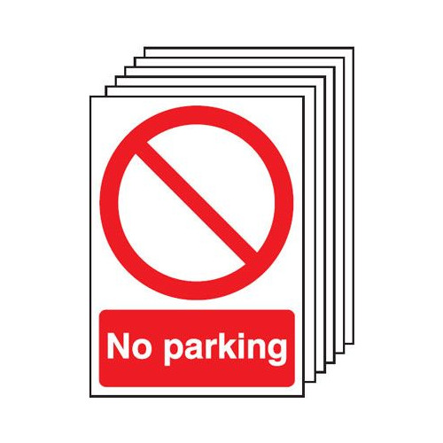 210X148MM NO PARKING - RIGID PK OF 6