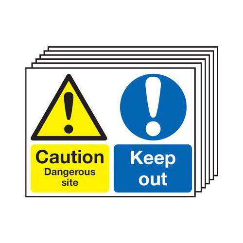 CAUTION DANGEROUS SITE KEEP OUT (PK/6)