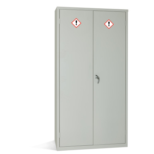 COSHH CABS 3 SHELVES 36LTR 3 POINT LOCKING-GREY (1830x915x457)