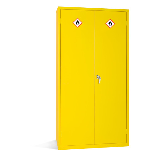 HAZ CABS 3 SHELVES 36LTR 3 POINT LOCKING-YELLOW (1830x915x457)