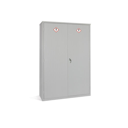 COSHH CABS 3 SHELVES 45LTR 3 POINT LOCKING (PLUS COSHH GUIDANCE NOTICE)-GREY (1830x1220x457)