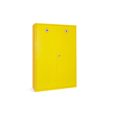 HAZ CABS 3 SHELVES 45LTR 3 POINT LOCKING-YELLOW (1830x1220x457)