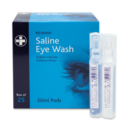 RELIWASH EYE WASH PODS 20ML - BOX OF 25