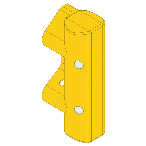 ARMCO PEDESTRIAN SAFETY END - YELLOW