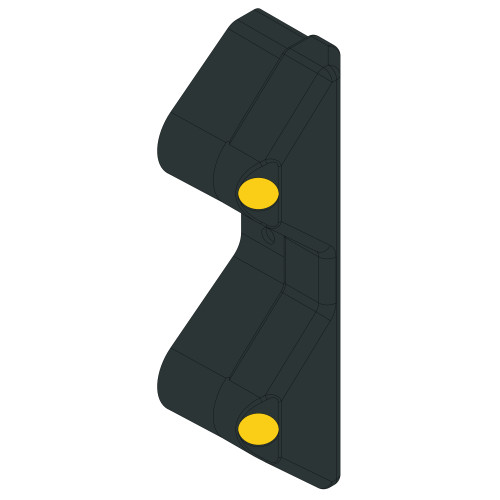 ARMCO SAFETY END - BLACK