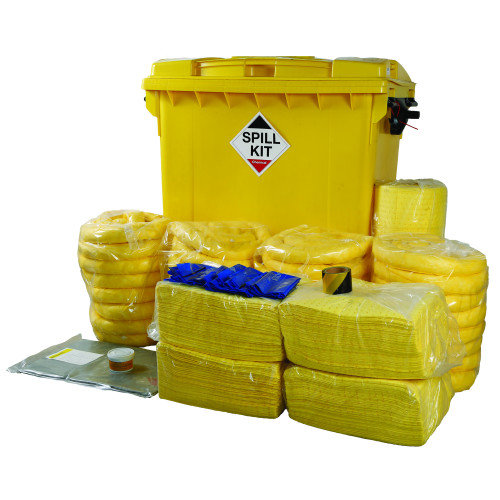 CHEMICAL SPILL KIT WHEELED BIN (800 LITRE)