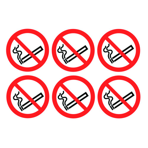 NO SMOKING SYMBOLS - LABELS (PK/30)