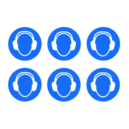 HEARING PROTECTION SYMBOLS - LABELS (PK/30)