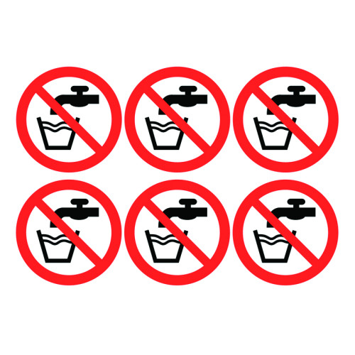 DO NOT DRINK SYMBOLS - LABELS (PK/30)
