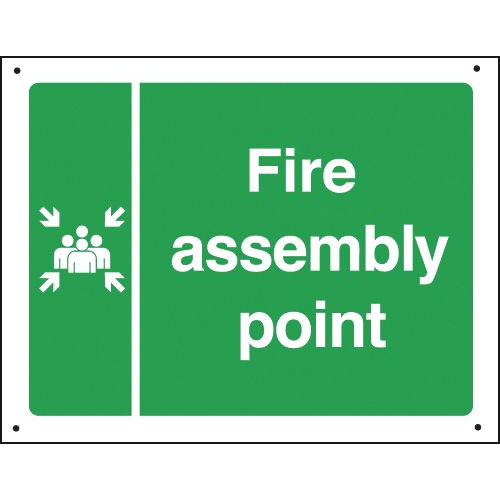 300X400MM FIRE ASSEMBLY POINT VANDAL RESISTANT SIGN