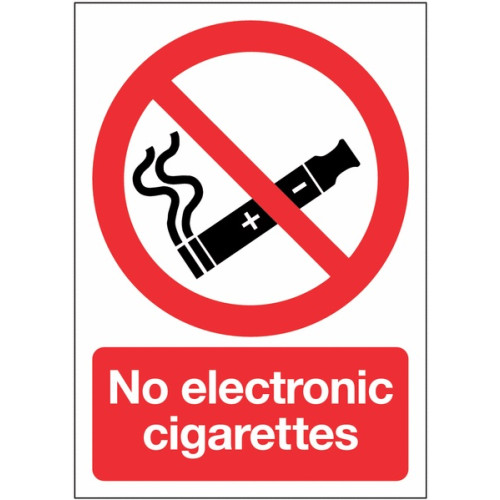 210X148MM NO ELECTRONIC CIGARETTES - RIGID