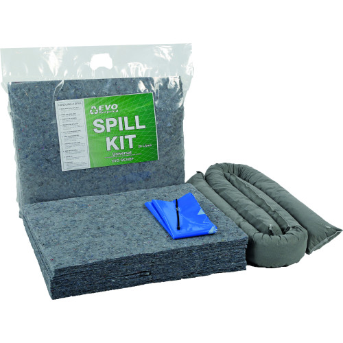 EVO RECYCLED SPILL KIT IN SEALED BREAK PACK (20 LITRE)