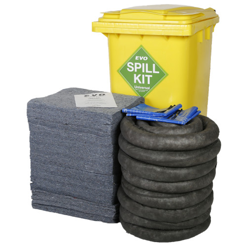 EVO RECYCLED SPILL KIT IN WHEELIE-BIN (240 LITRE)