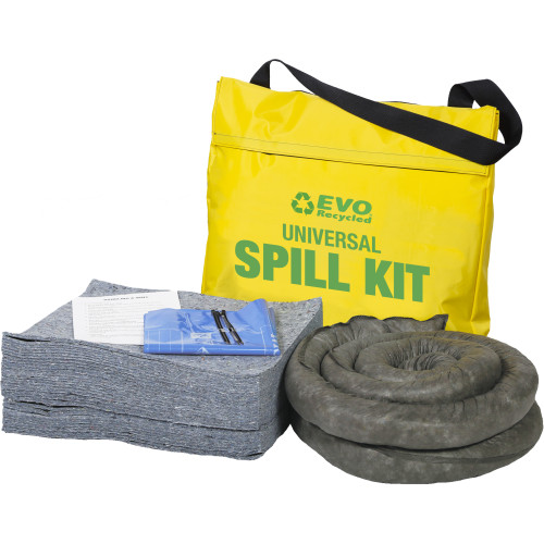 EVO RECYCLED SPILL KIT IN PVC SHOULDER BAG (50 LITRE)