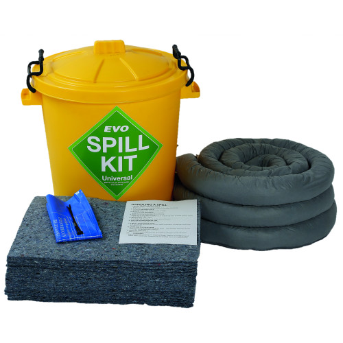 EVO RECYCLED SPILL KIT IN PLASTIC DRUM (60 LITRE)