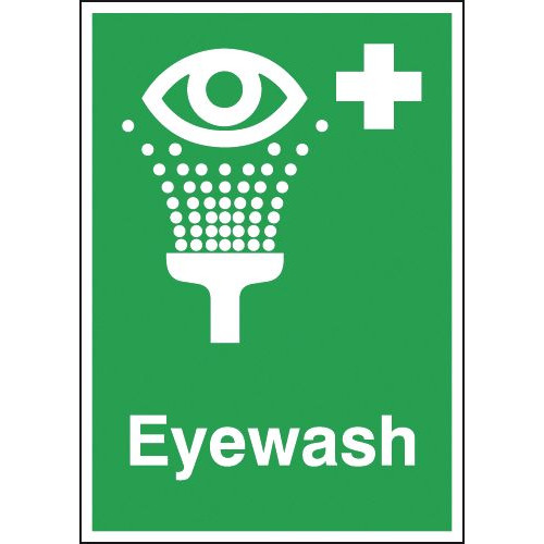 297X210MM EYEWASH - SELF ADHESIVE