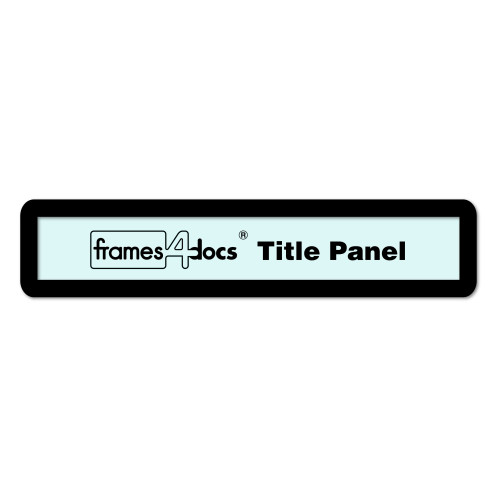 FRAMES4DOCS - TITLE BLOCK - SELF-ADHESIVE - BLACK - PACK OF 10