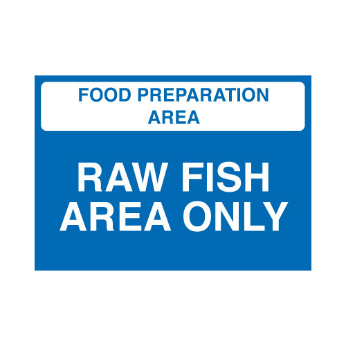 148X210MM FOOD PREP AREA - SALAD AND FRUIT AREA ONLY - RIGID