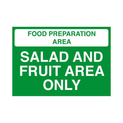 148X210MM FOOD PREP AREA - VEGETABLE AREA ONLY - RIGID