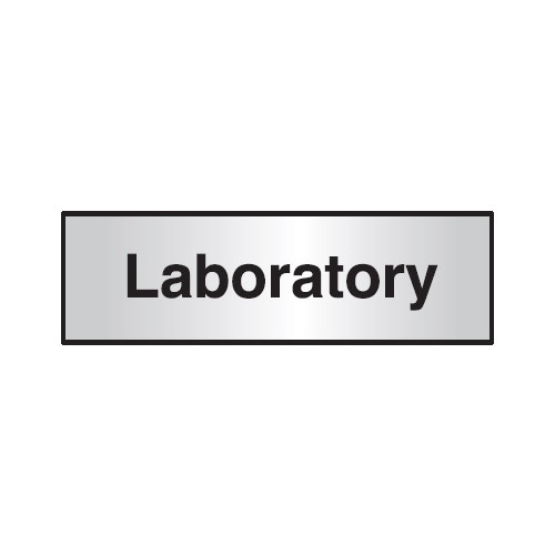 LABORATORY ARCHITECTURAL DOOR SIGN LEFT ALIGNED