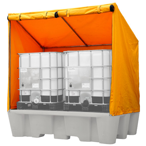 60 LITRE PLASTIC DRUM AND LID (YELLOW)