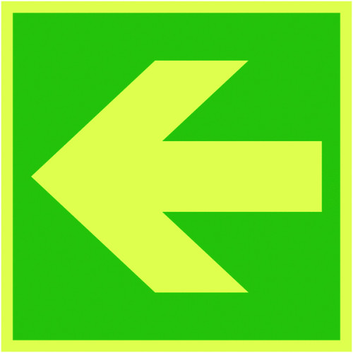 150X150MM LATERAL ARROW - NITE GLO RIGID