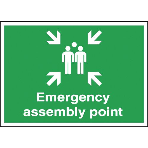 250X350MM EMERGENCY ASSEMBLY POINT - RIGID