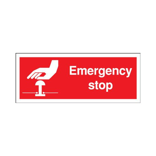 100X250MM EMERGENCY STOP - RIGID