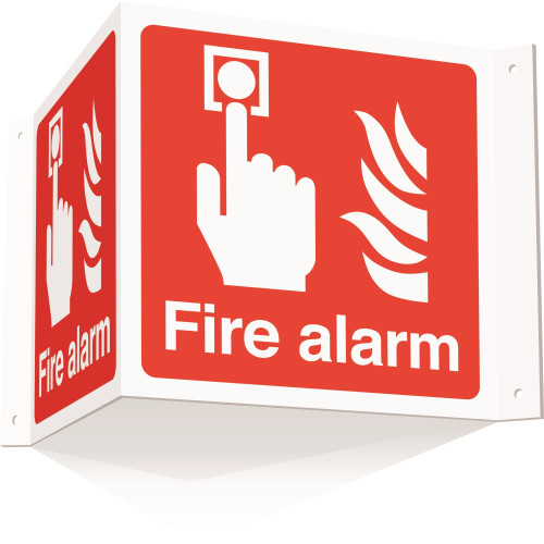 FIRE ALARM PROJECTING 3D SIGN