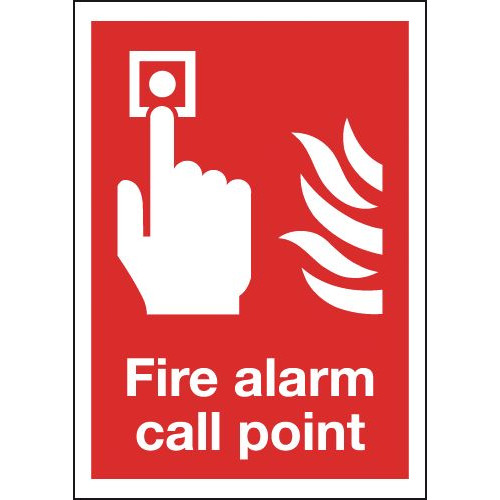 210X148MM FIRE ALARM CALL POINT - SELF ADHESIVE