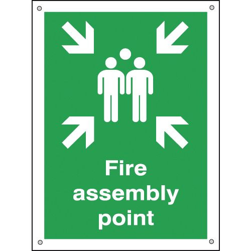 400X300MM FIRE ASSEMBLY POINT - ALUMINIUM